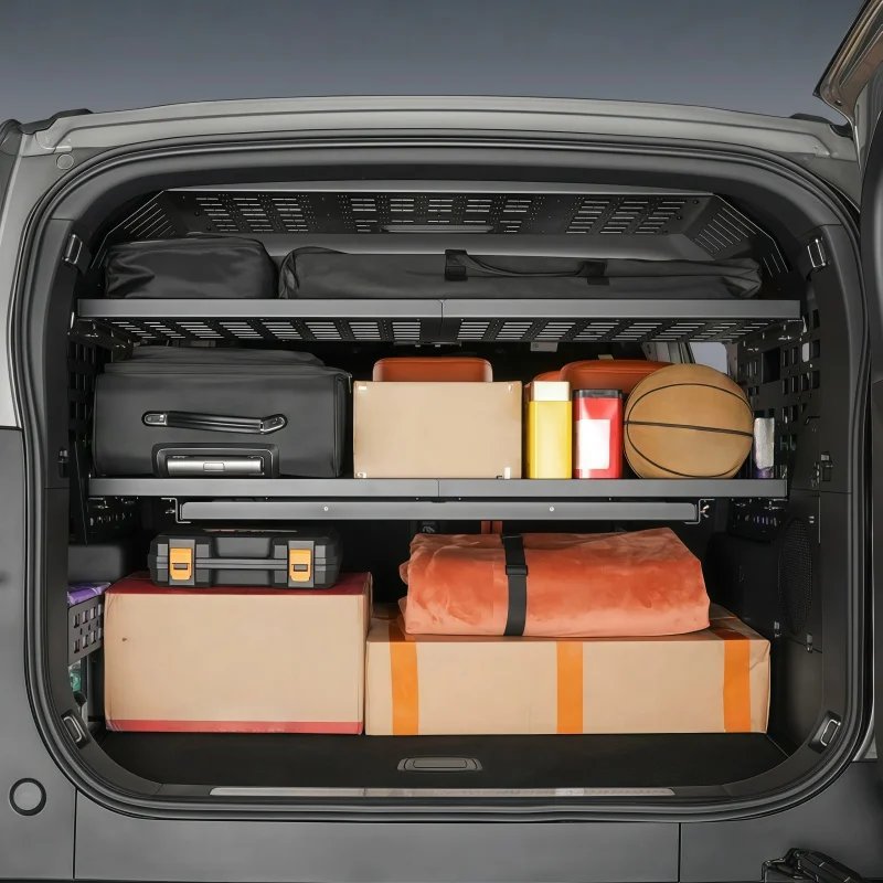 Multifunctional Aluminum Alloy Car Trunk Storage Rack for Jetour G700