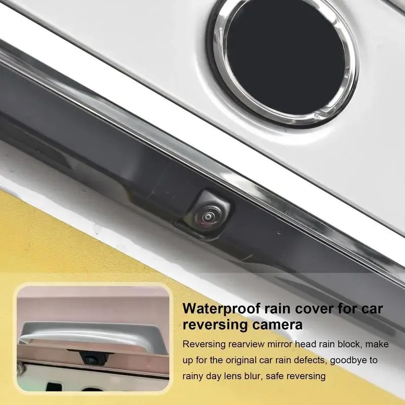 Waterproof Car Reversing Mirror Camera Rain Shield Cover