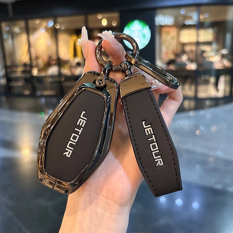 Car Key Case Cover Shell FobRemote Holder Keychain Accessories For Chery Jetour X70 X90 X95 Plus 2020 2021 2022