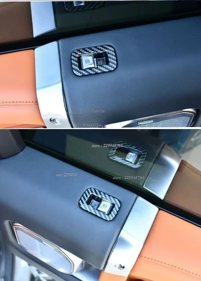 Chery Jetour G700 2025-2026 Carbon Fiber Window Lift Button Trim