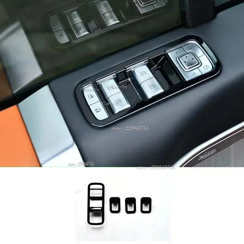 Chery Jetour G700 2025-2026 Carbon Fiber Window Lift Button Trim