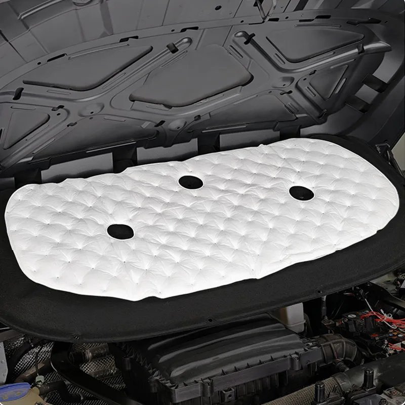 For cherry Jetour T2 Traveller 2025 2024 Car Heat Sound Insulation Cotton Front Hood Engine Firewall Mat Pad Cover Noise Deadene