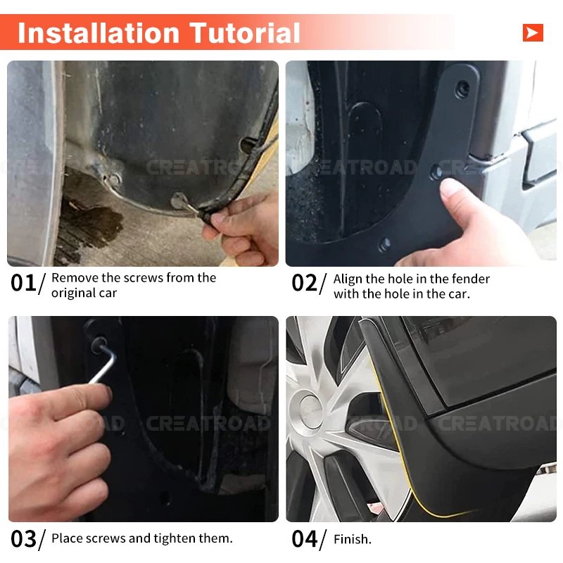 Jetour X70 Plus 2020-2024 Fender Mudflaps & Splash Guards