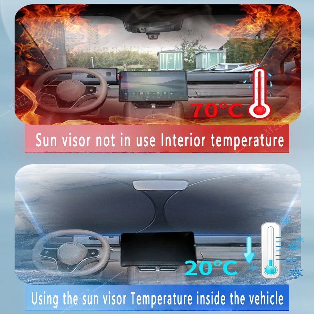 Jetour X70 Plus Sunshade - Heat Insulating Windshield Cover