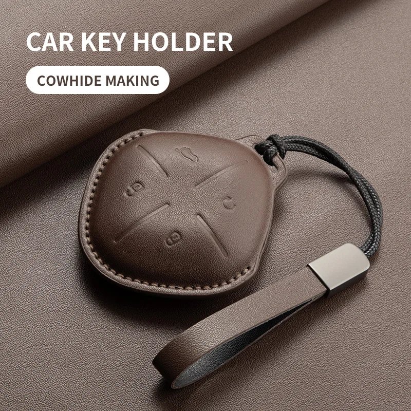 Leather Key Case Cover for JETOUR Cars - 2022-2024 Model