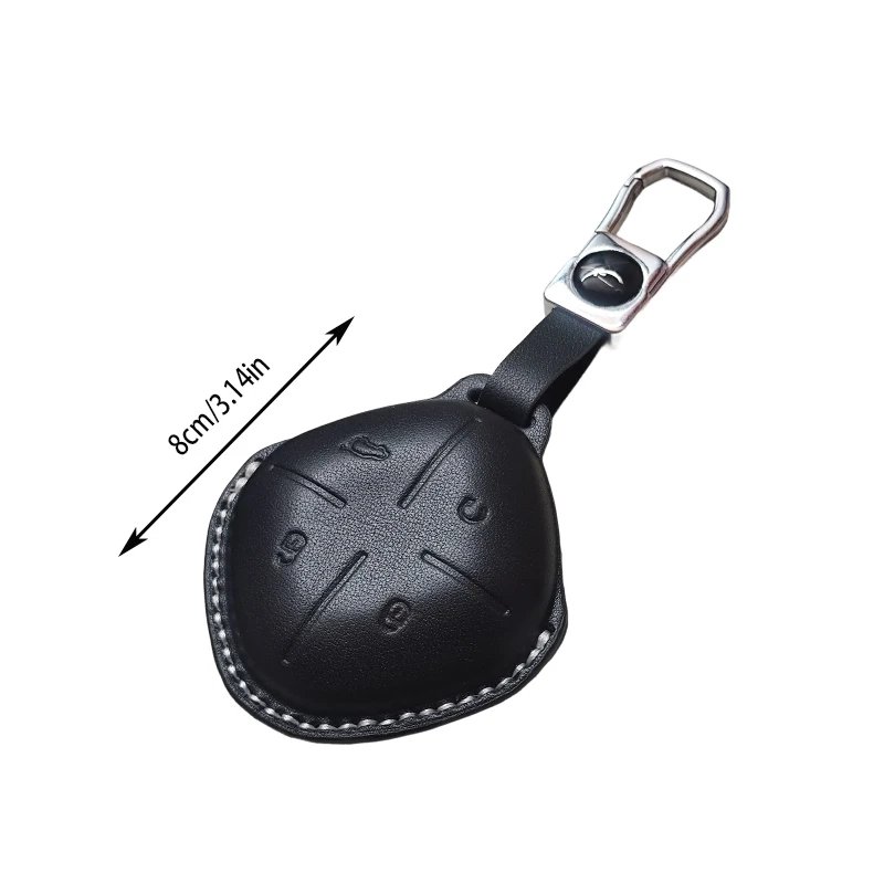 Luxury Genuine Leather Key Fob Cover for Jetour DASHING X-1 Plus