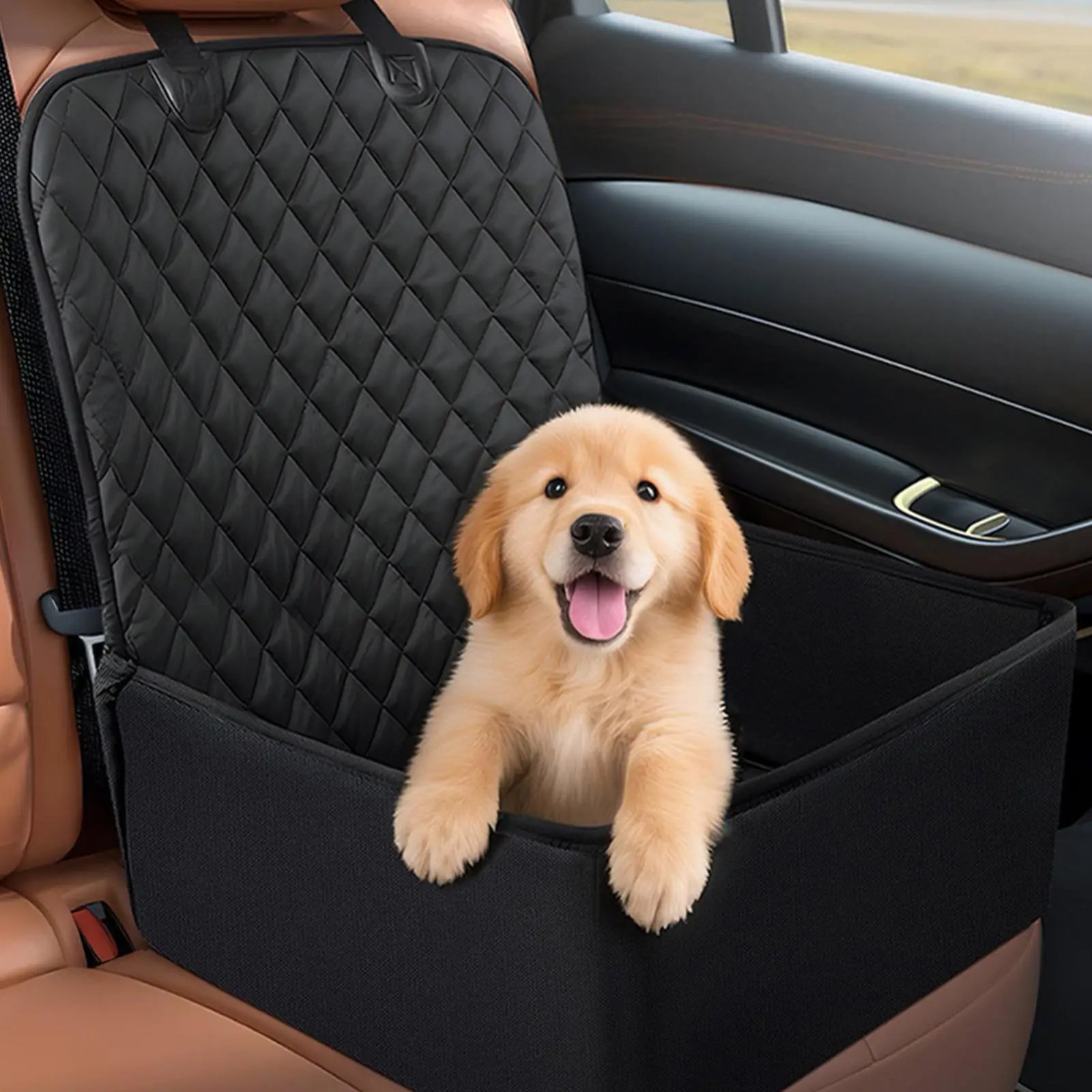 Portable Dog Car Seat Waterproof Back Seat Extender for Dogs Protector Cushion Carrier Cover Easy Clean for Bed Barrier Backseat