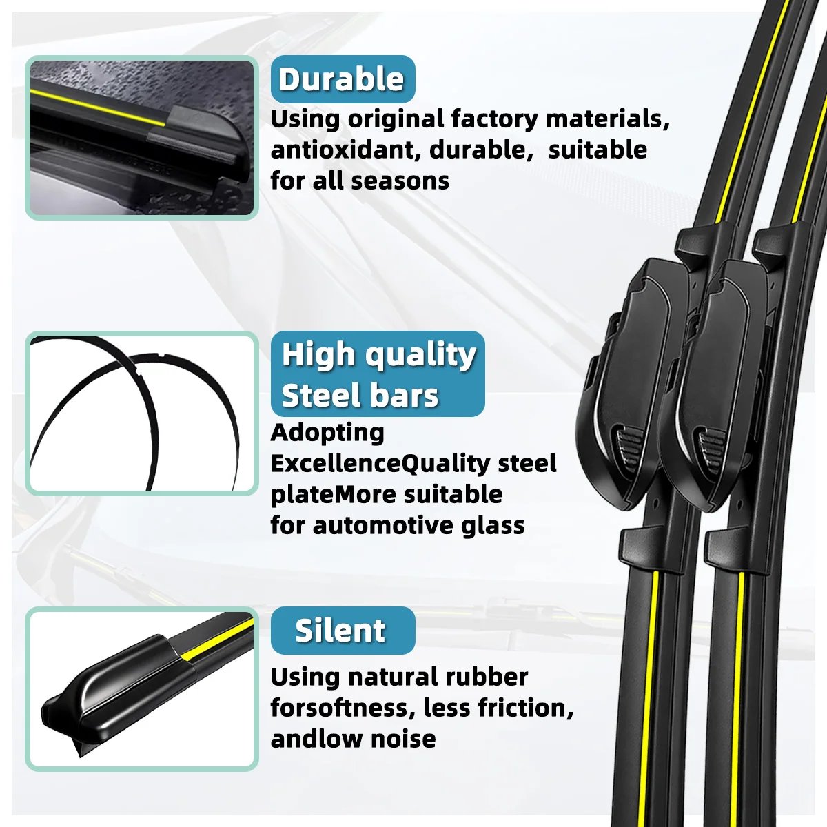 Silent Boneless Windshield Wiper Blade for Jetour X90 (2020-2022)