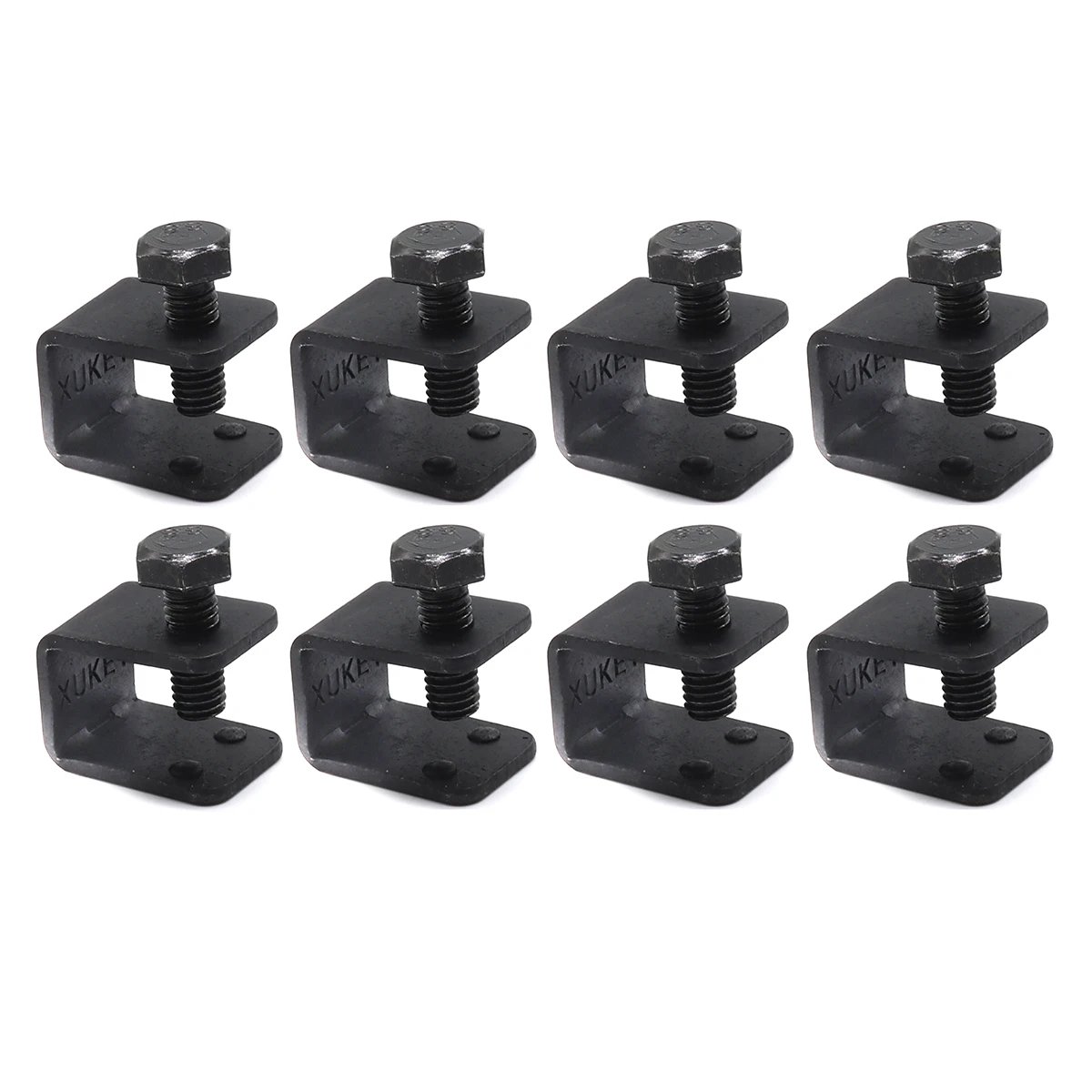 Universal Black Mud Flaps with C Clamps - No Drill Installation