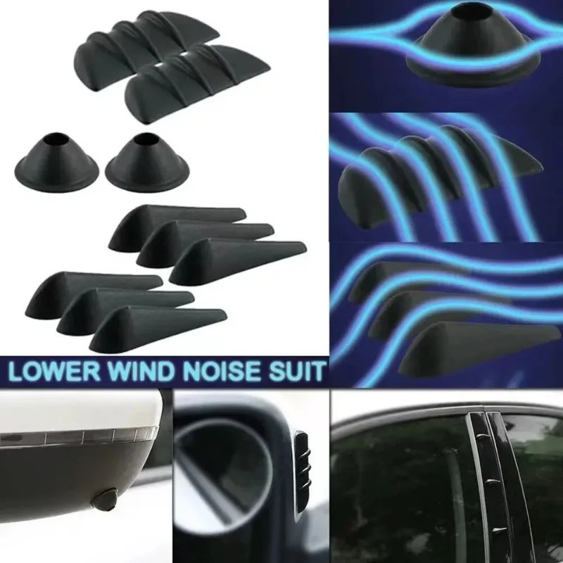 10-Pack Car Spoiler Stickers for Noise Reduction & Protection