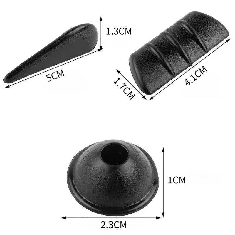 10-Pack Car Spoiler Stickers for Noise Reduction & Protection