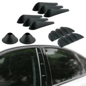 10Pc Universal Car Fairing Body Spoiler Sticker Lowering Wind Noise Reduction Protective Sticker Body Deflector Auto Accessories
