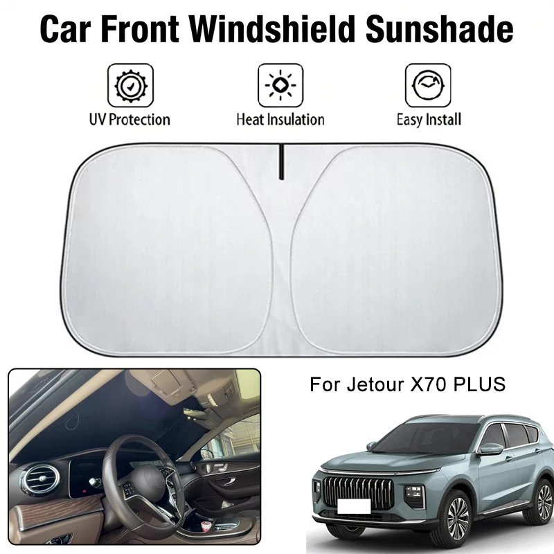 Car Front Windshield Sunshade Cover For Jetour X70 PLUS UV Block Heat Insulation Auto Interior Sun Protection