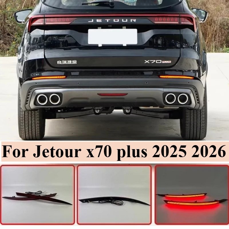 For Jetour x70 plus 2025 2026 car accessories Car Rear Bumper Light,LED Rear Bumper Warning Light,Rear Bumper Light Replacement