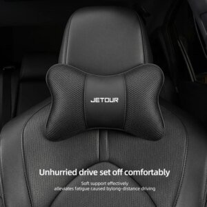 Ice Silk Breathable Car Seat Headrest Neck Pillow Car Logo Interior Accessories For Jetour X70 X90 X70S PLUS Dashing X-1 X95 L6