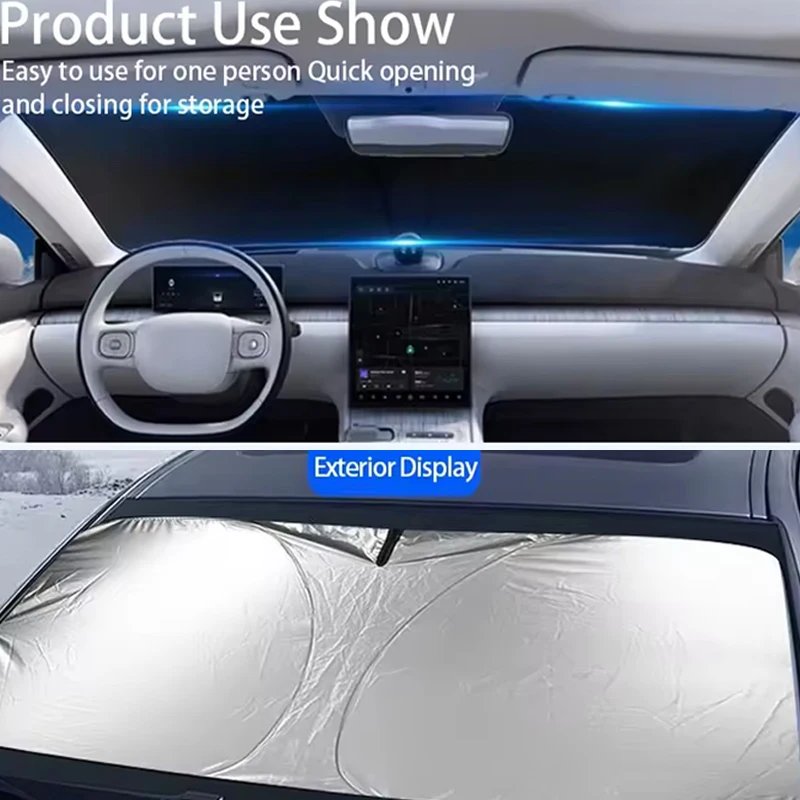 Jetour X70 PLUS Windshield Sunshade - UV Protection & Heat Insulation