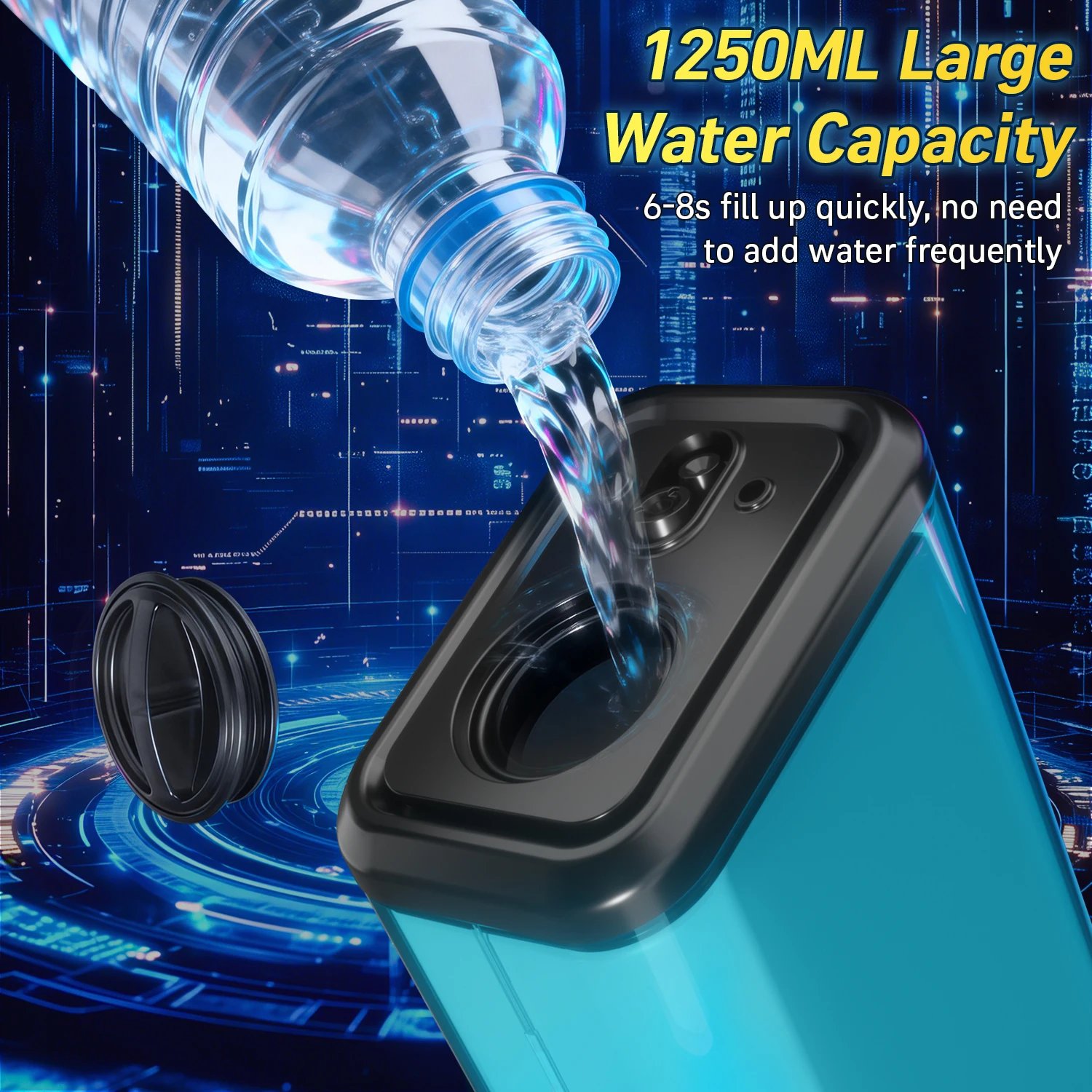 Rechargeable Auto-Fill Electric Water Gun with LED & Sound