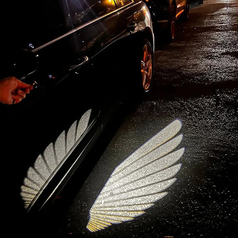 Wireless Car Door Angel Wings LED Projector Lights - 2 Pack